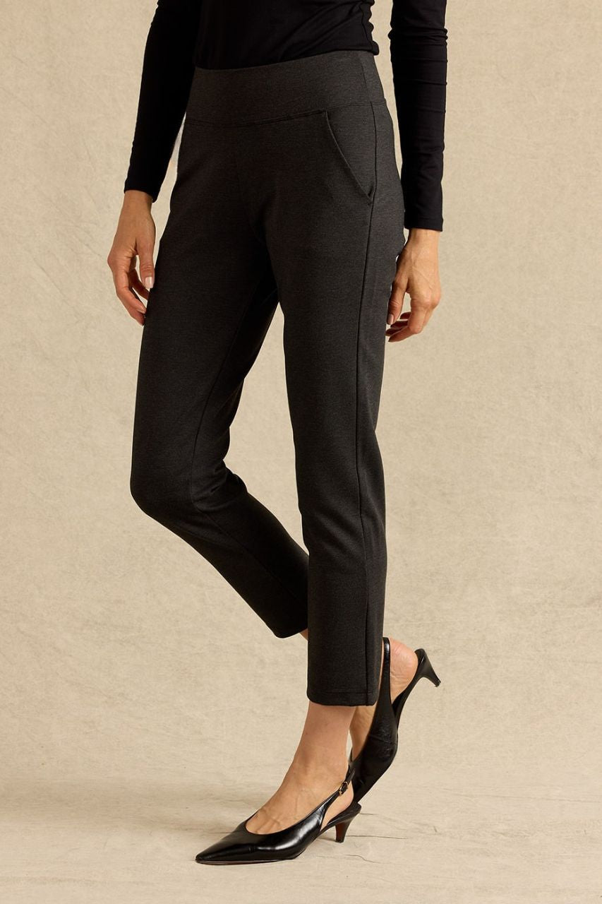CARMEN TROUSER: CHARCOAL PONTE