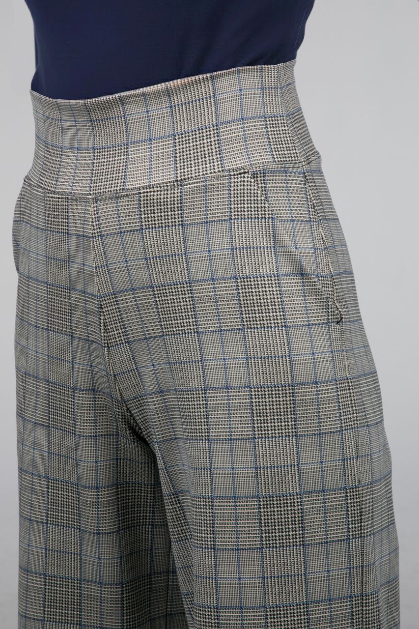 GRACE WIDE LEG PANT: HIGHLAND PLAID