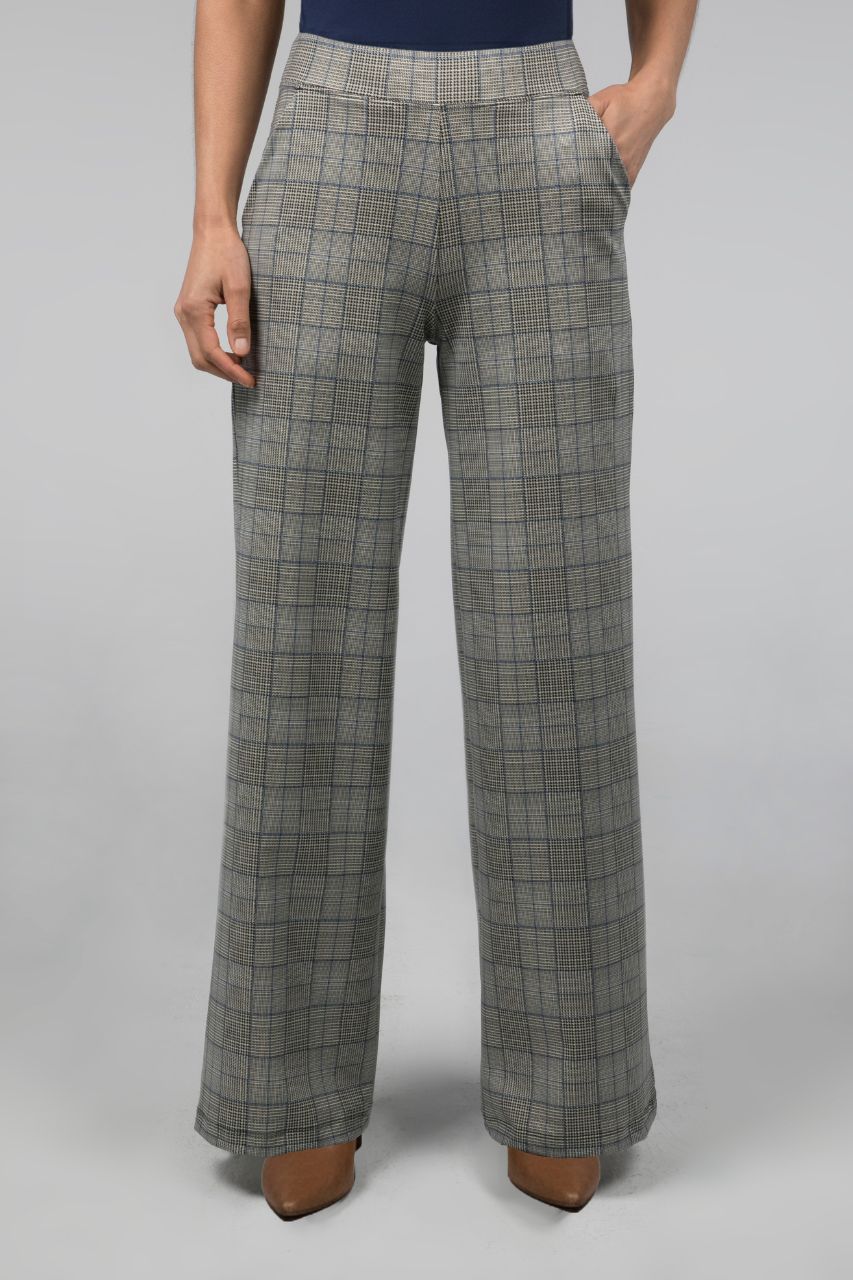 GRACE WIDE LEG PANT: HIGHLAND PLAID