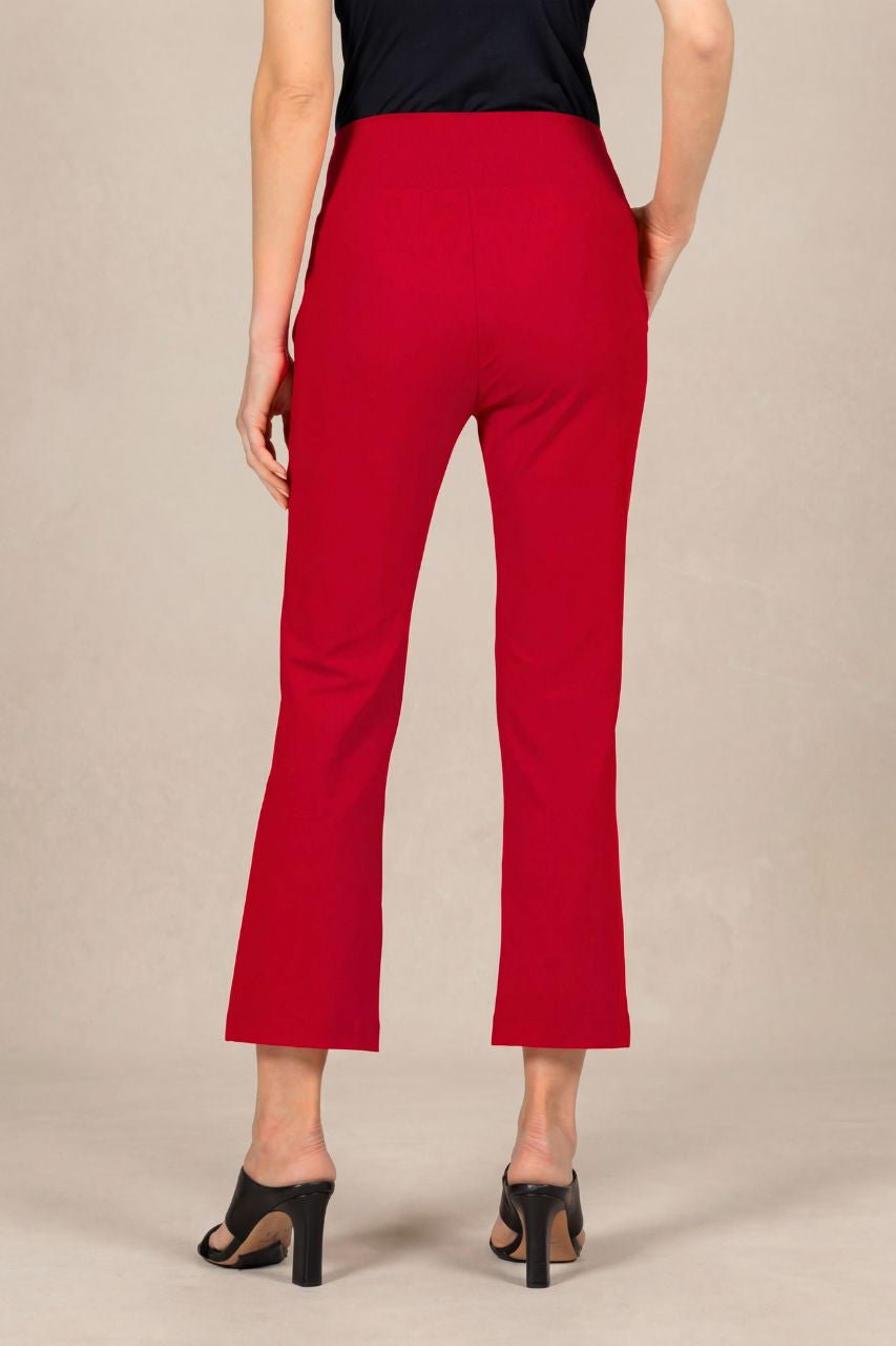 HIGH WAIST KICK FLARE PANT: RUBY