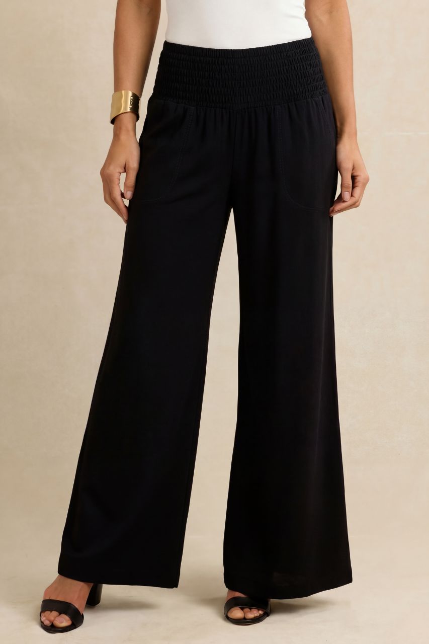 PORTOFINO TRAVEL PANT: BLACK