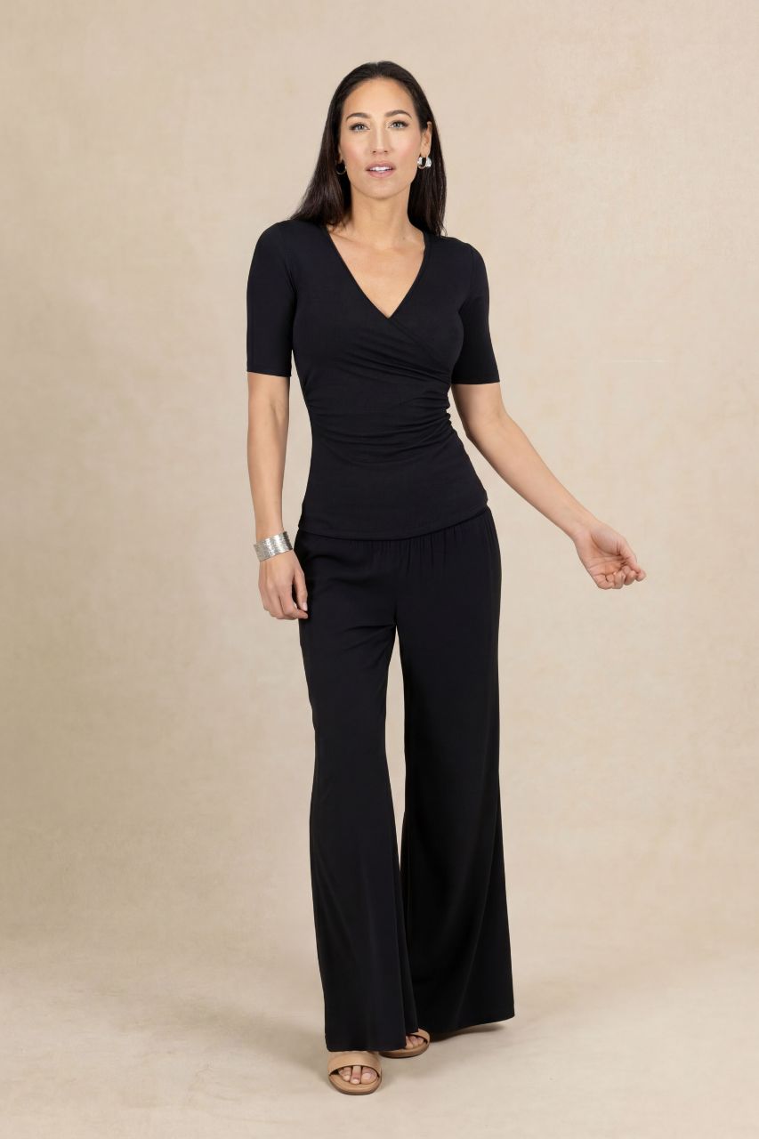 PORTOFINO TRAVEL PANT: BLACK