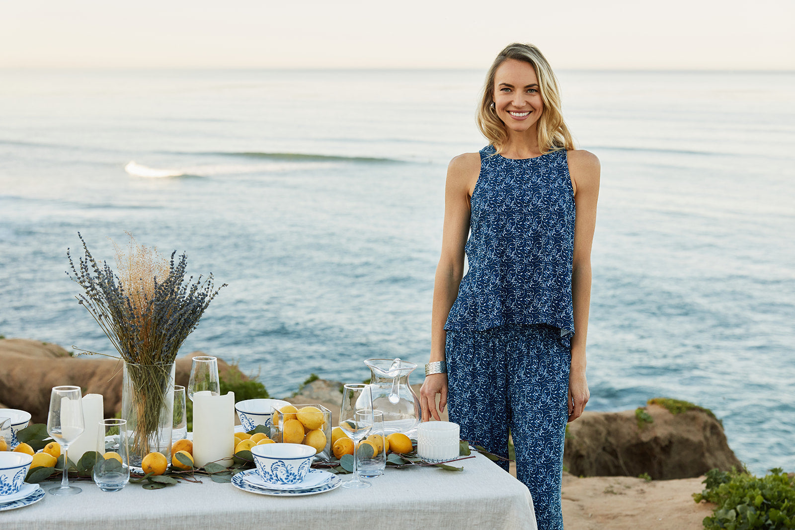 PORTOFINO TOP: BLUE VINES