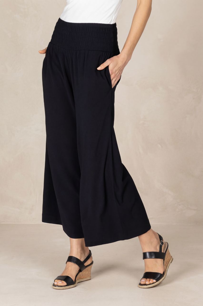 PORTOFINO ANKLE PANT: BLACK