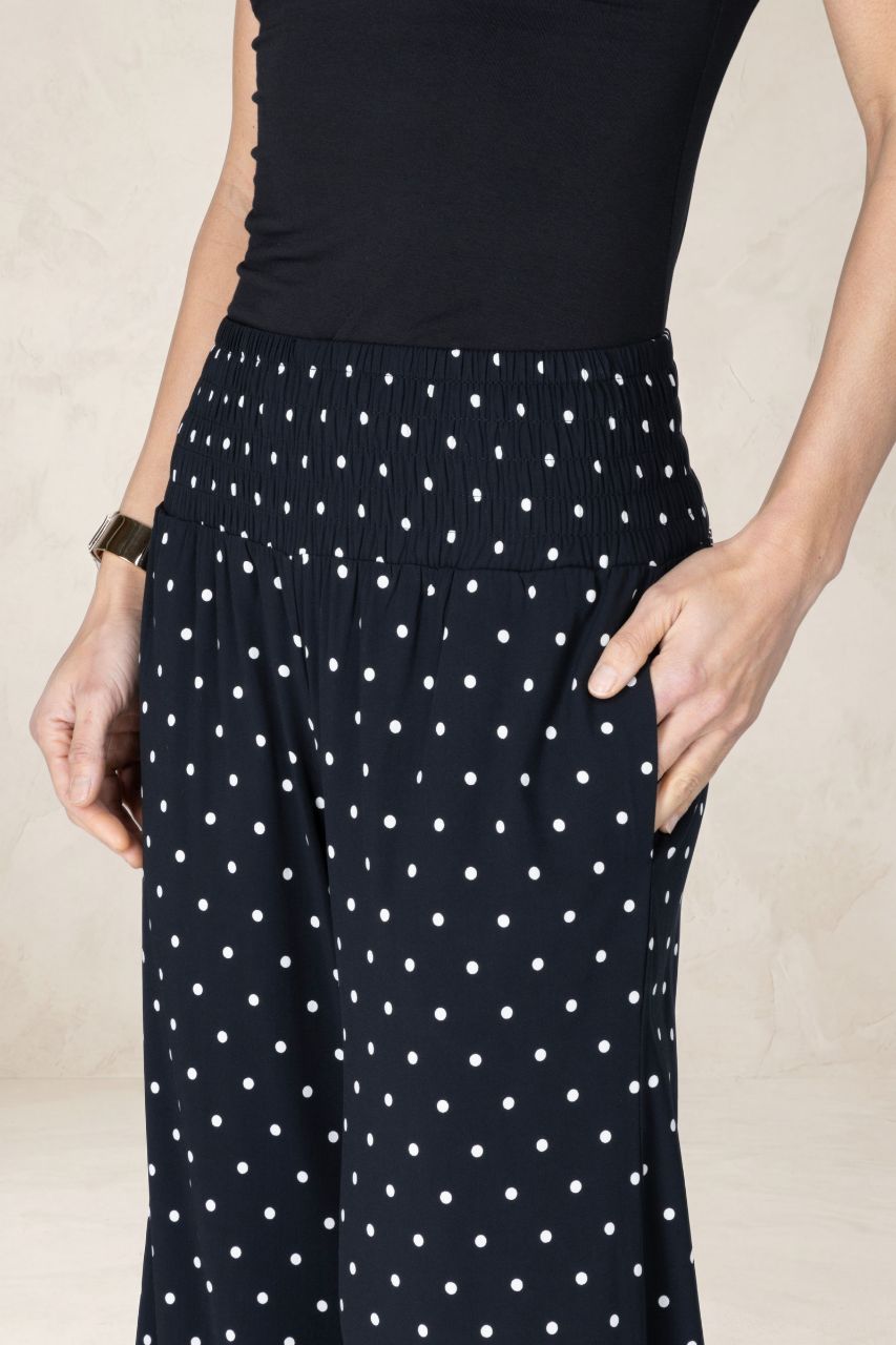 PORTOFINO ANKLE PANT: BLACK DOT