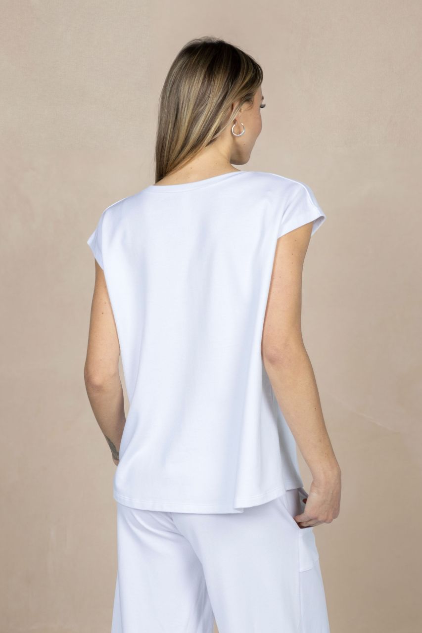 BOHO DOLMAN TOP: WHITE