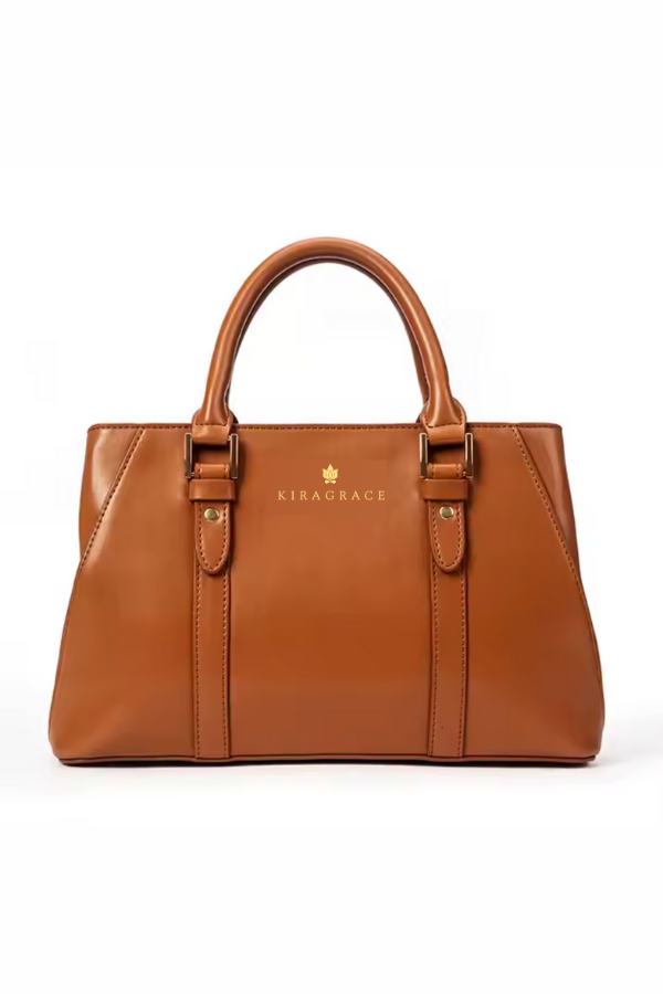 Kiragrace embossed brown bag