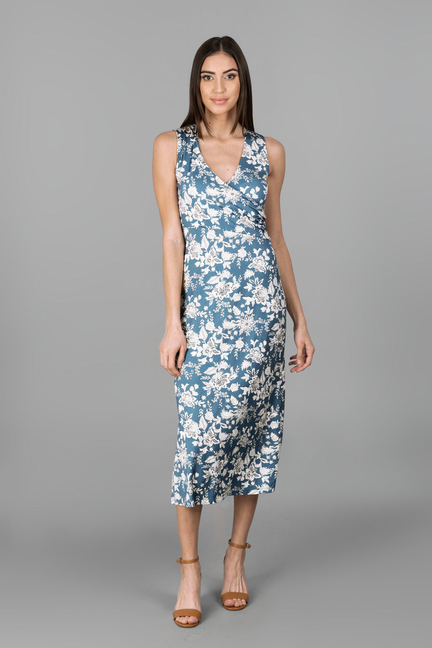 Blue Floral Dress