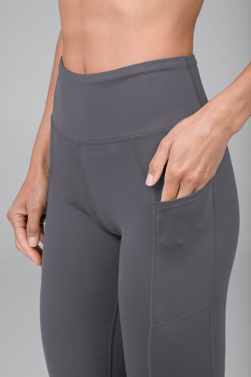 POCKET YOGA LEGGING: PLATINUM