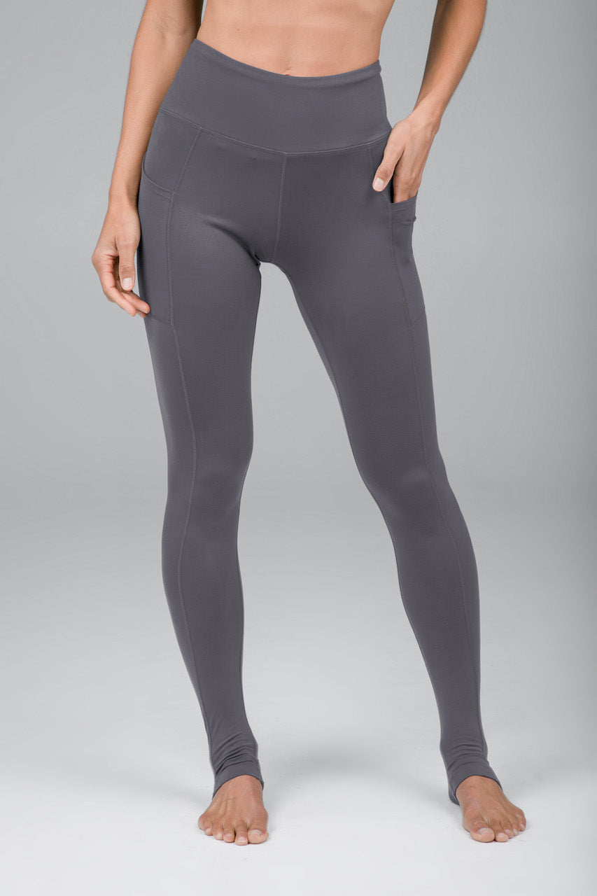 POCKET YOGA LEGGING: PLATINUM