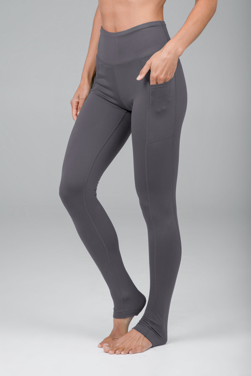 POCKET YOGA LEGGING: PLATINUM