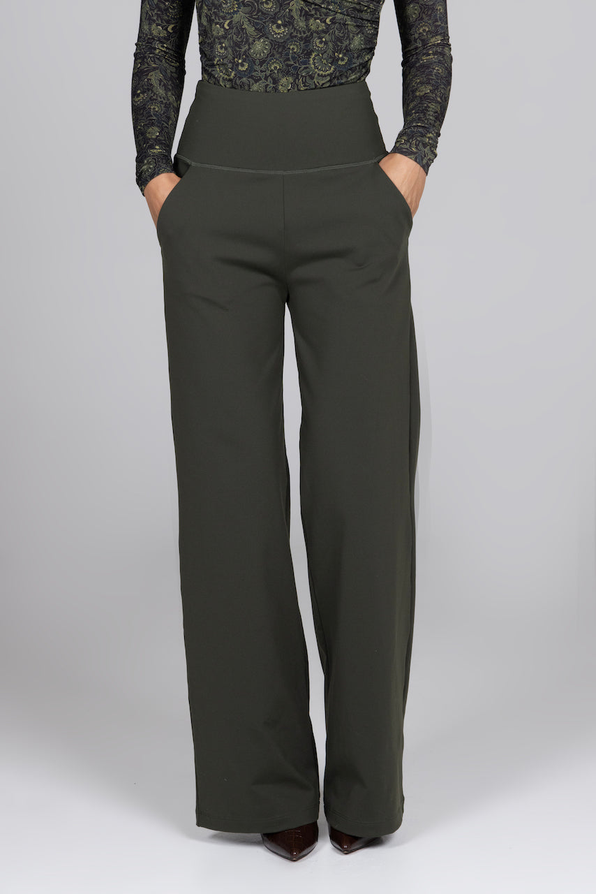 High Waist Wide Leg Pant - Loden Green | KiraGrace | KIRAGRACE High Waist Wide Leg Pant - Loden Green | KiraGrace | KIRAGRACE