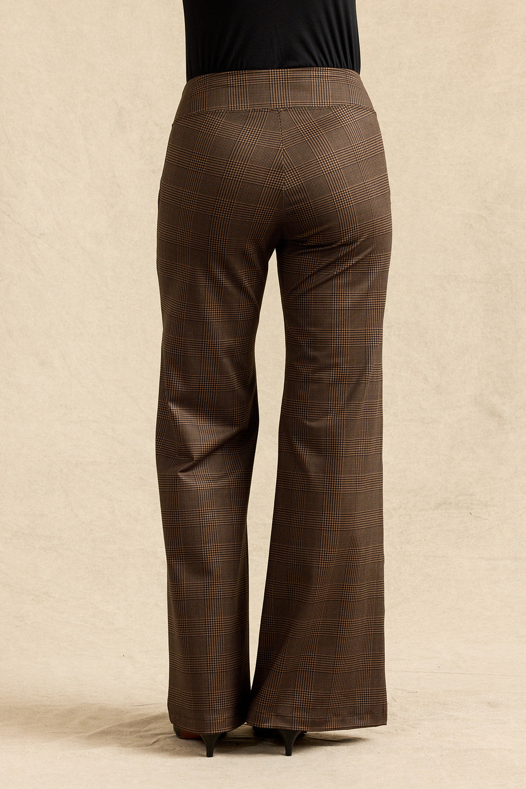 PERFECT WIDE LEG PANT: PRINCE OF WALES PLAID
