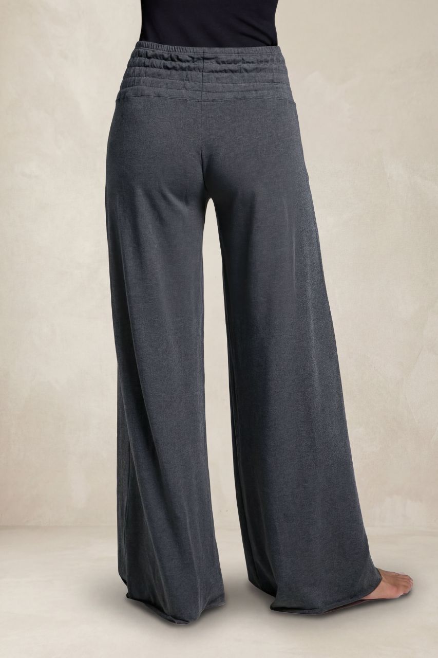 KIRAGRACE COZY BOHO YOGA PANT: CHARCOAL HEATHER