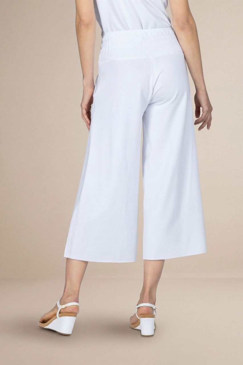 KIRAGRACE COZY BOHO CROP YOGA PANT: WHITE