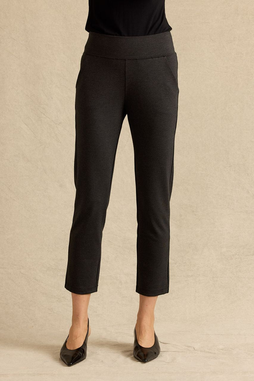 CARMEN TROUSER: CHARCOAL PONTE