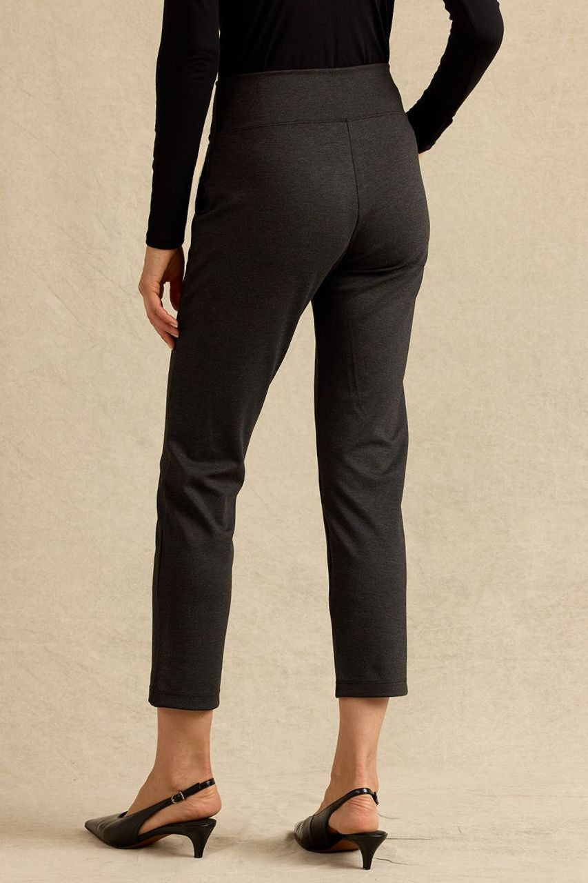 CARMEN TROUSER: CHARCOAL PONTE