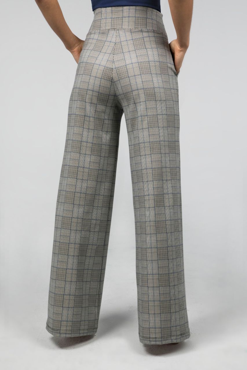 GRACE WIDE LEG PANT: HIGHLAND PLAID