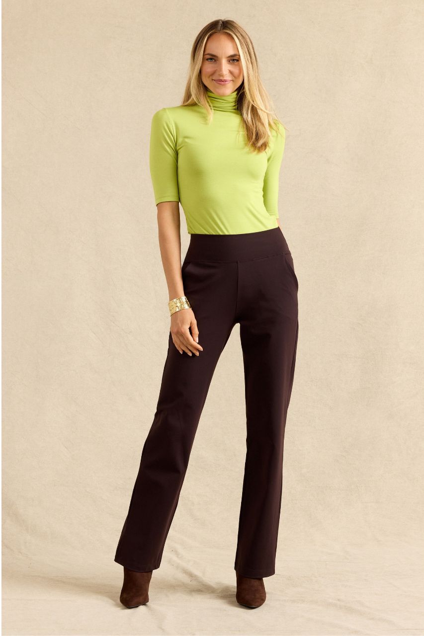 NINA STRAIGHT LEG PANT: SABLE