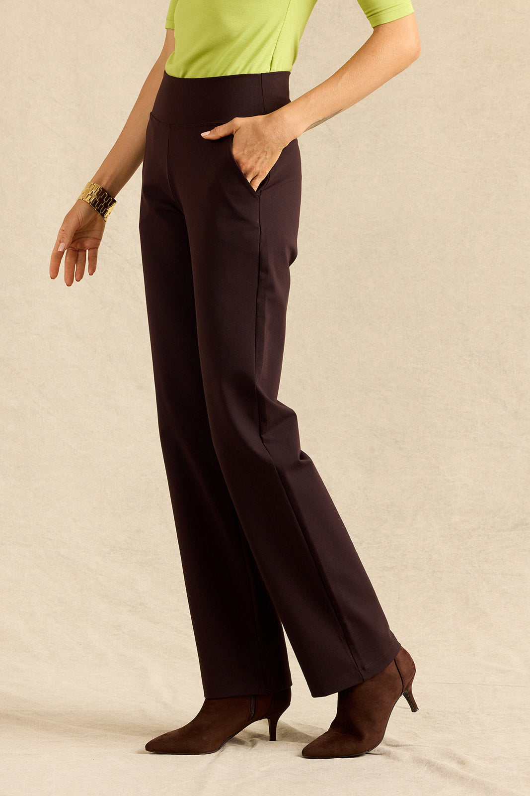 NINA STRAIGHT LEG PANT: SABLE