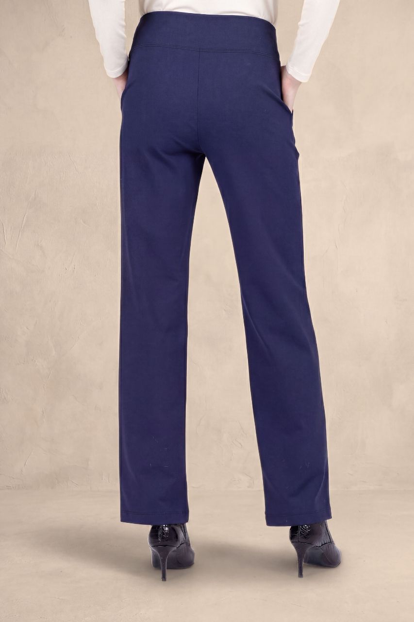 NINA STRAIGHT LEG PANT: OXFORD NAVY