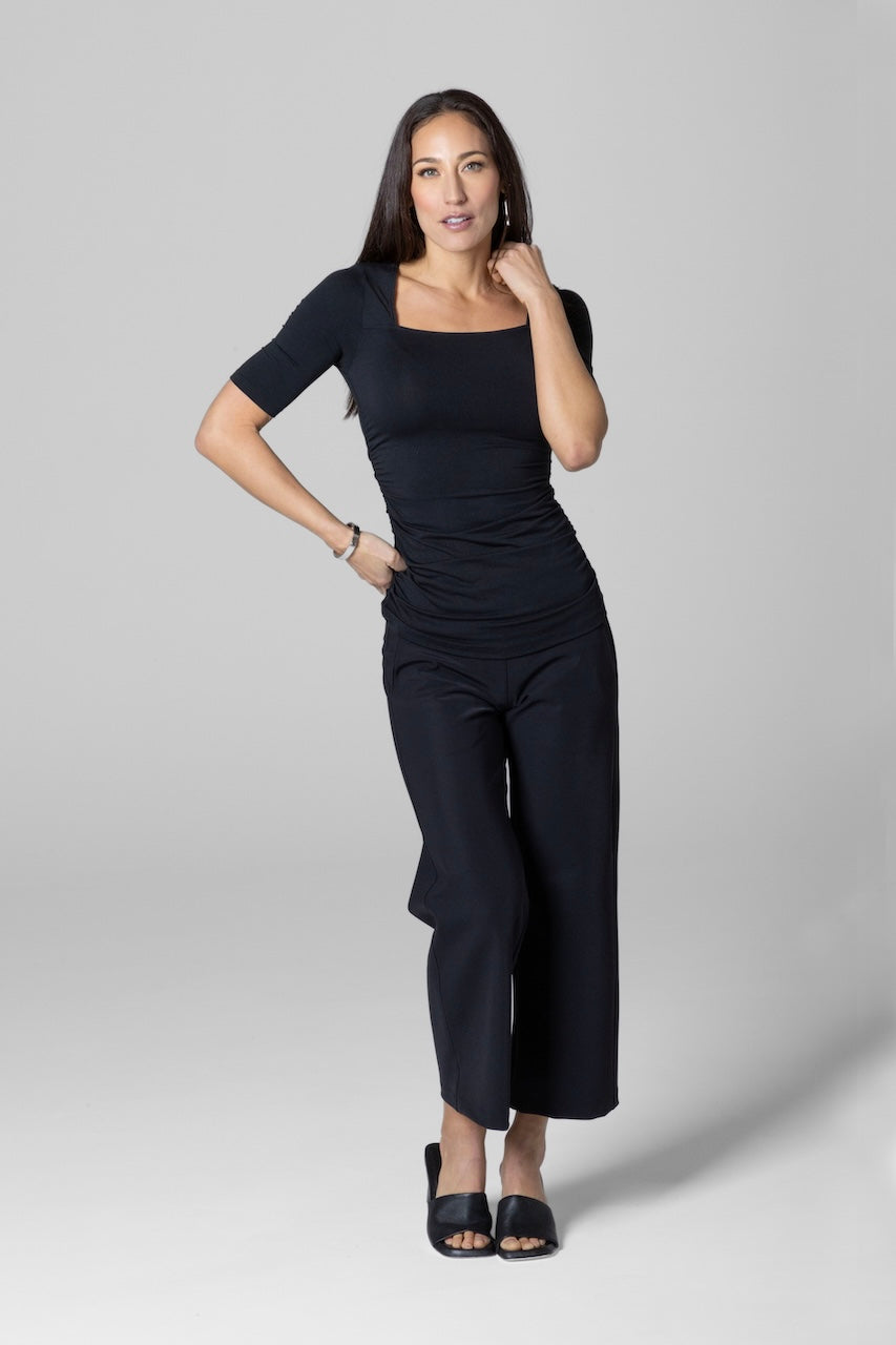 TRAVELER ANKLE PANT: BLACK TRAVELFLEX