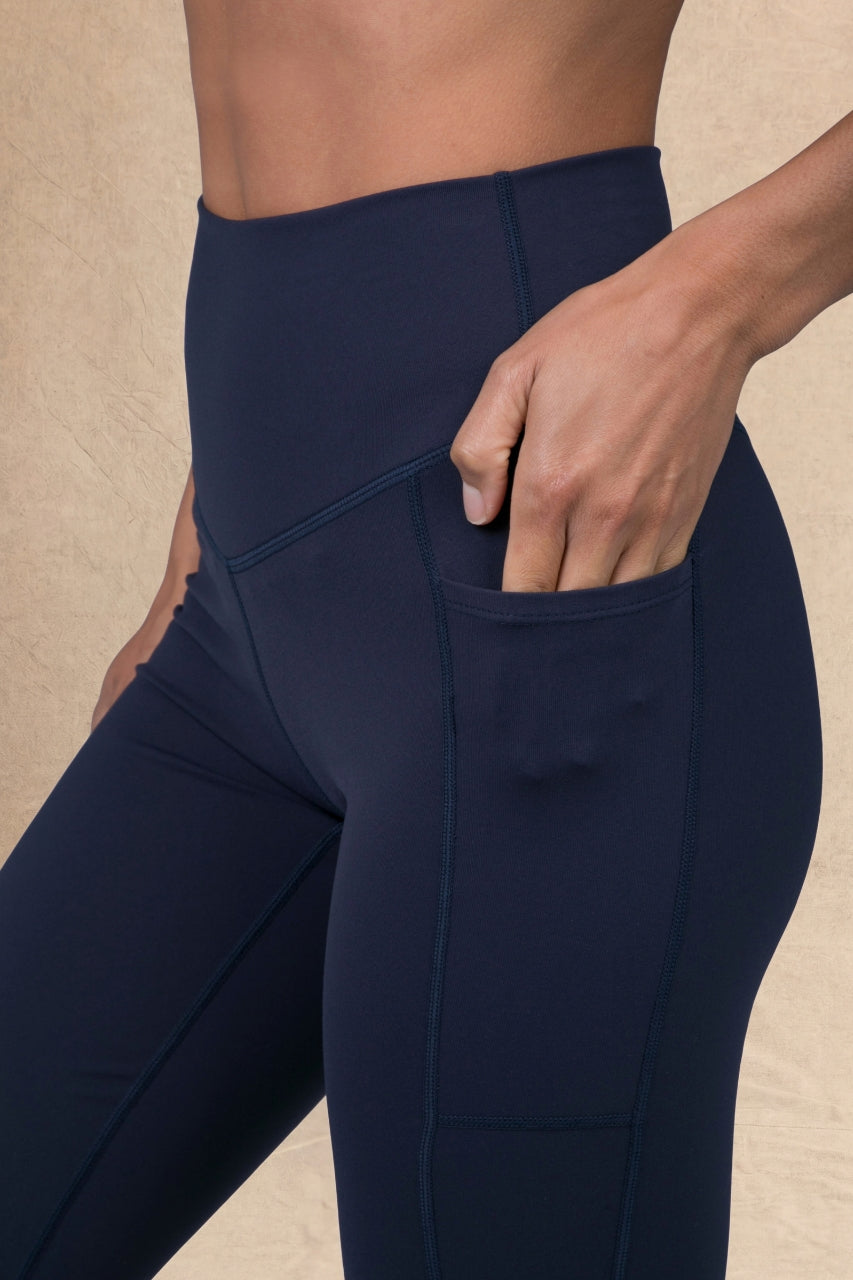 DUCHESS YOGA 7/8 LEGGING: MARINE NAVY