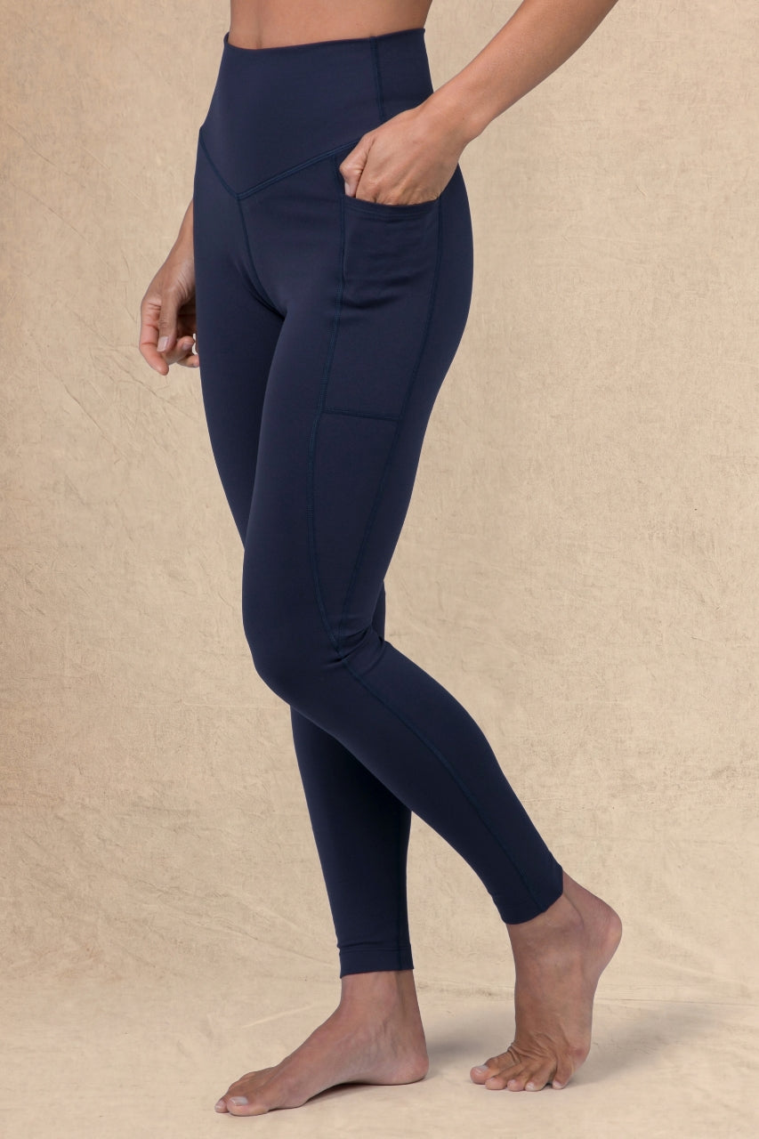 DUCHESS YOGA 7/8 LEGGING: MARINE NAVY