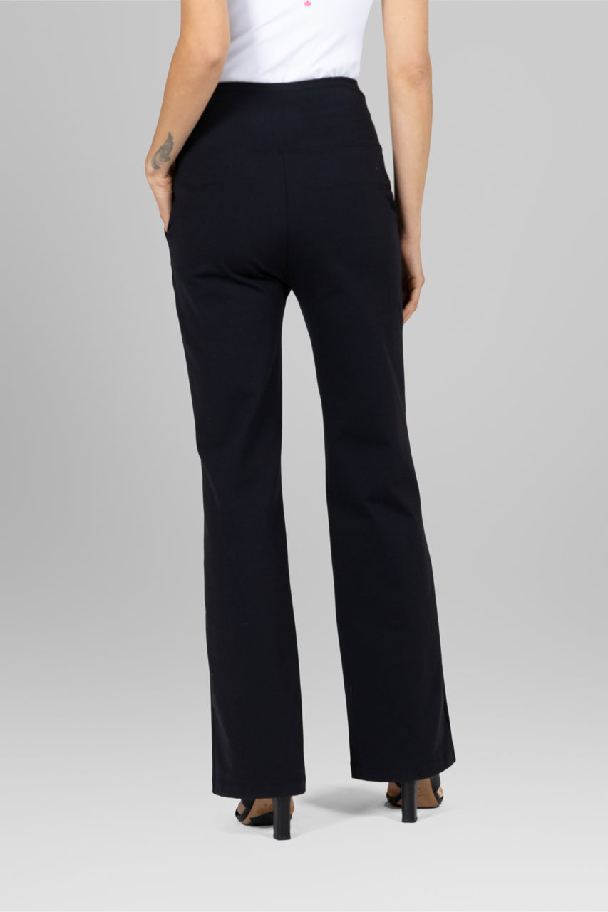 High Waist Bootcut Pant - Black