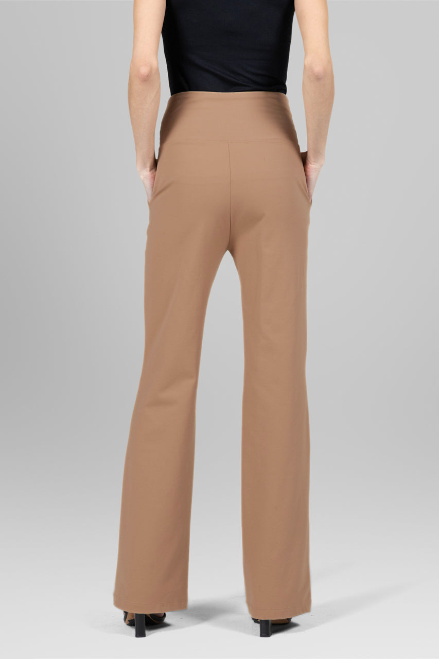 khaki flare pants