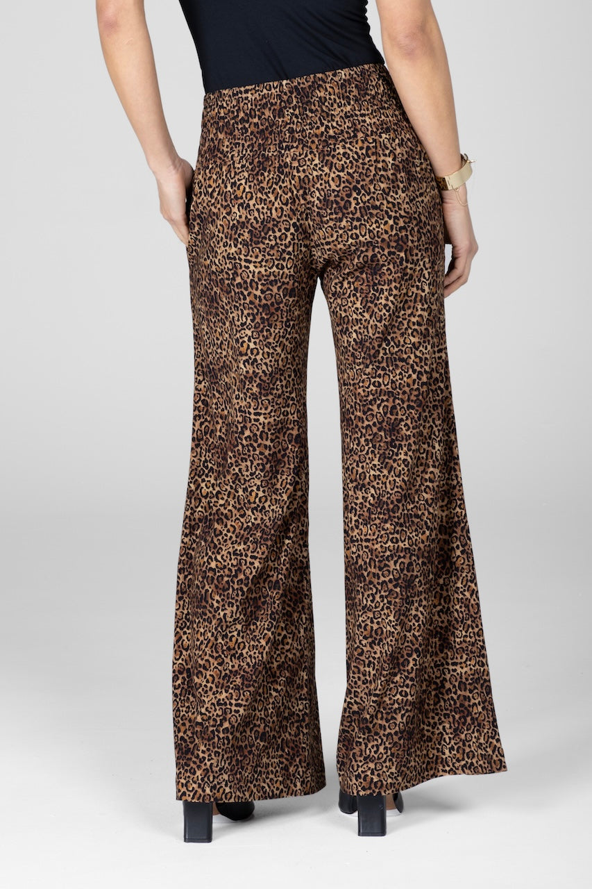 PORTOFINO TRAVEL PANT: LEOPARD