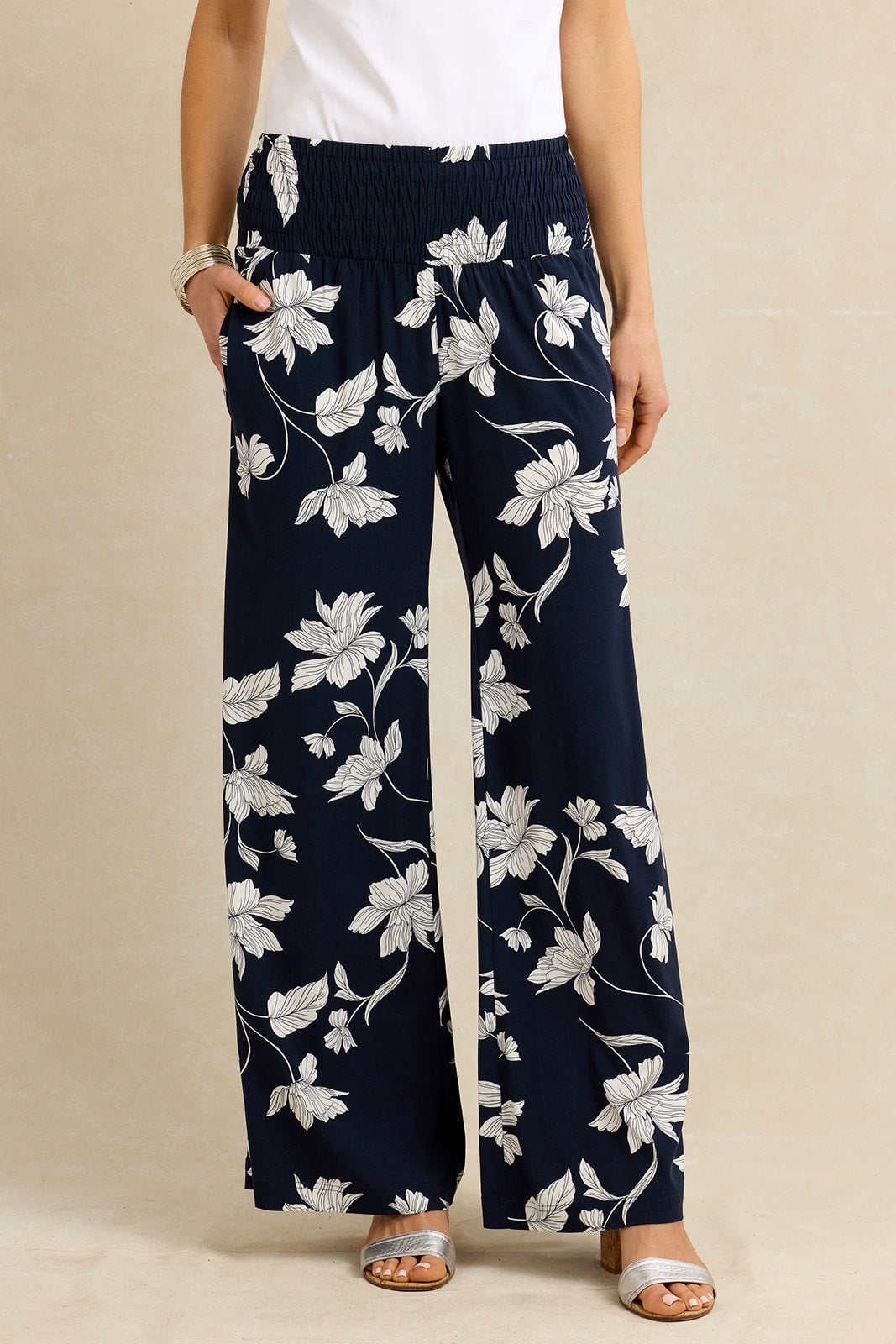 Portofino Travel Pant - Nautical Bloom | KiraGrace | KIRAGRACE