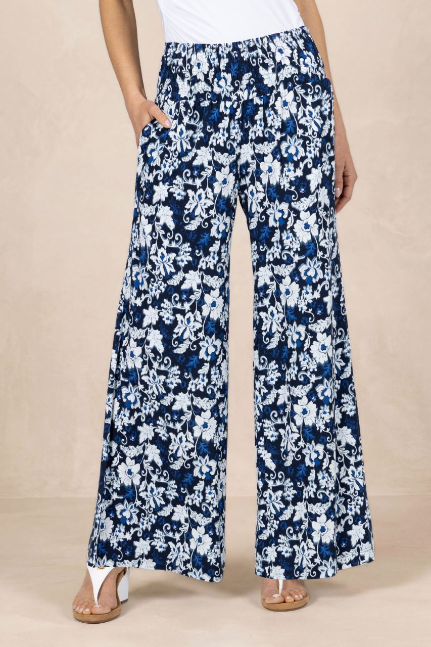 PORTOFINO TRAVEL PANT: LILY IKAT