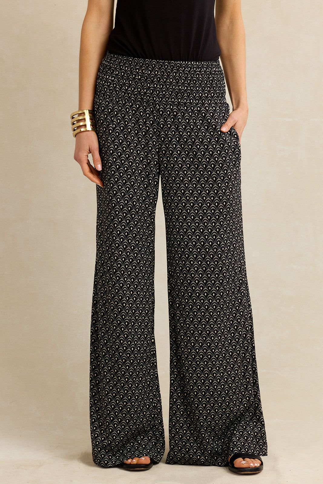 パンツ House on the Hill Parent Pants (Tile) Portofino Pant - Woodblock | KiraGrace | KIRAGRACE