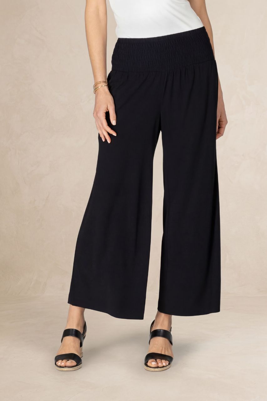 PORTOFINO ANKLE PANT: BLACK