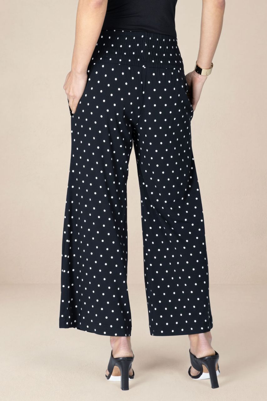 Portofino Ankle Pant - Black Dot | KiraGrace | KIRAGRACE