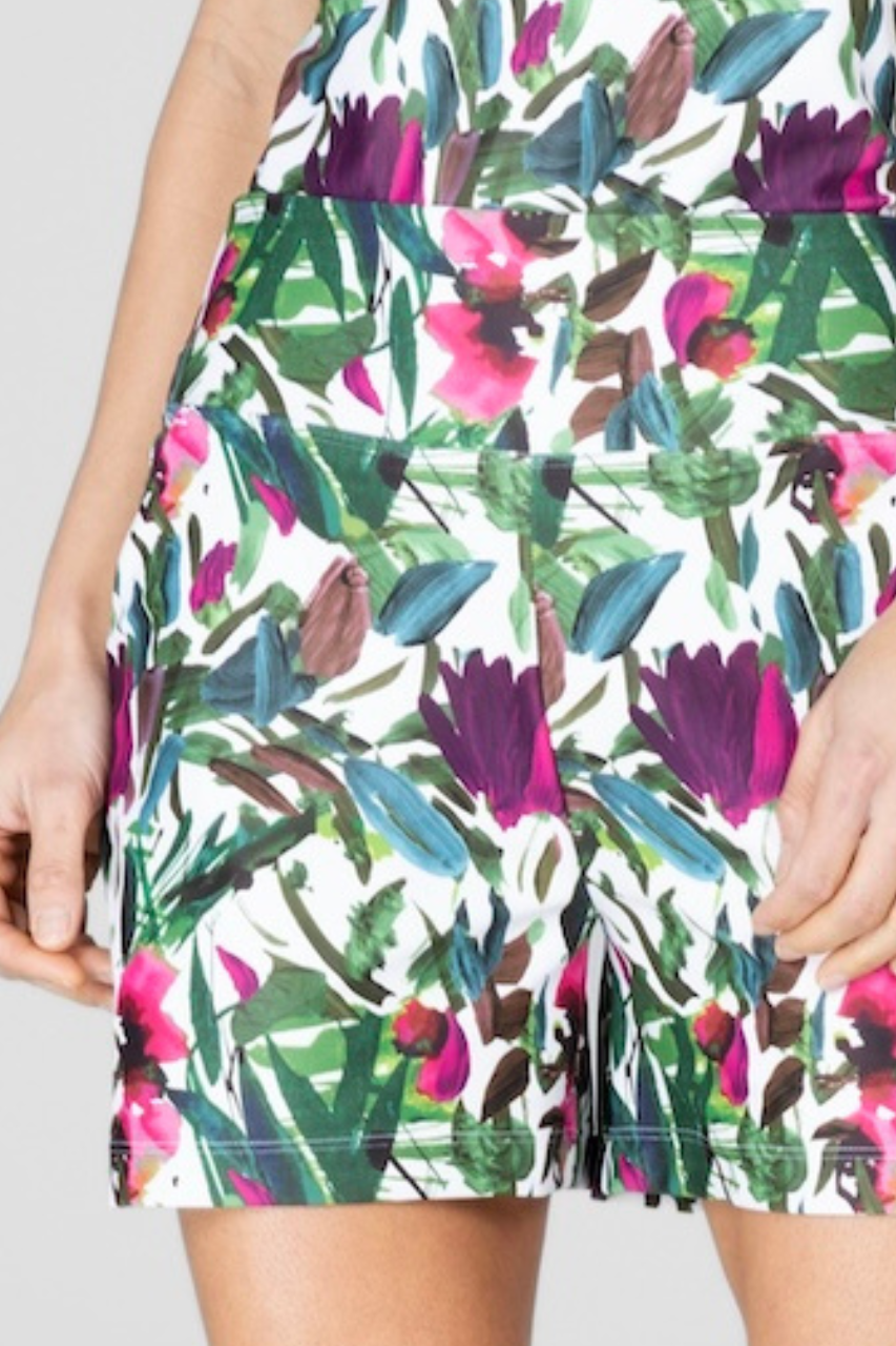 HIGH-WAIST SHORT: FLORAL