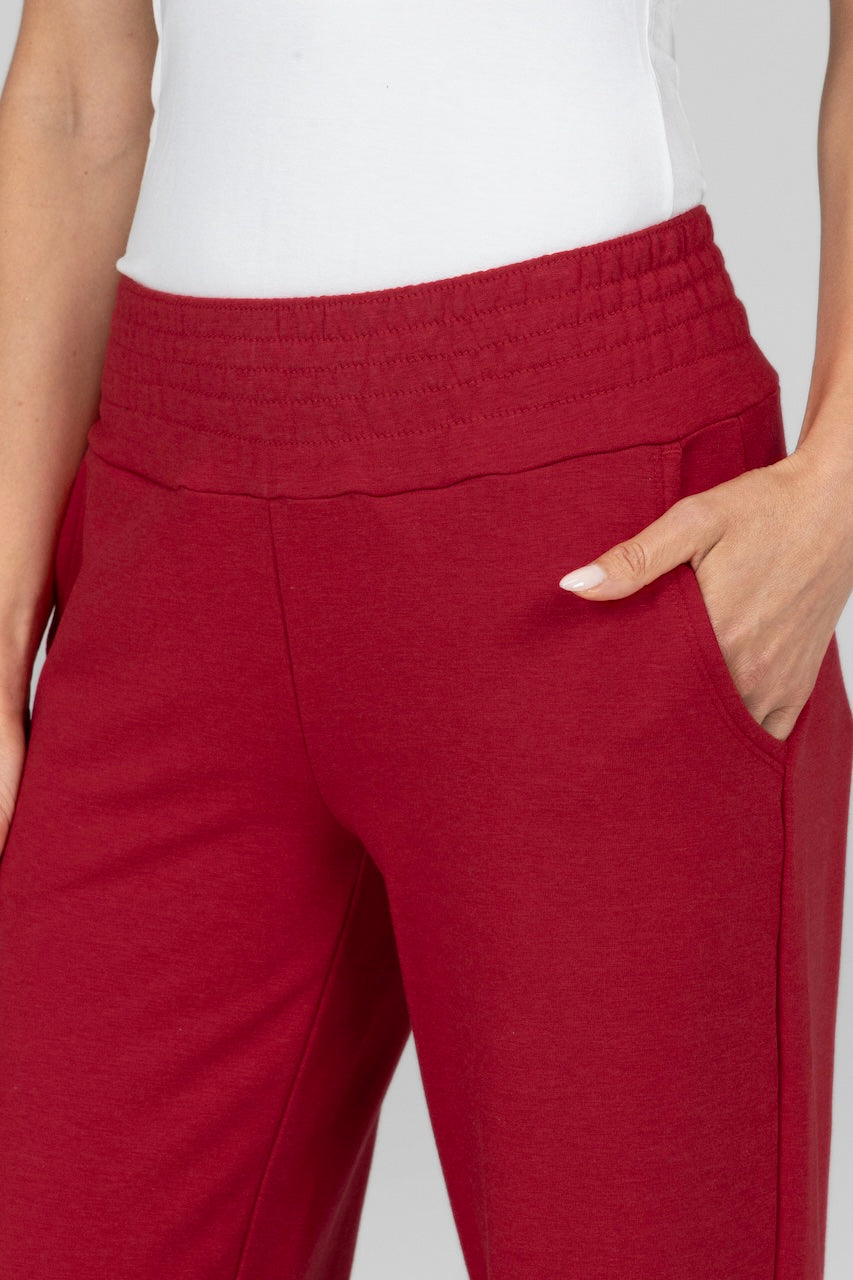 GEMMA TERRY PANT: RED