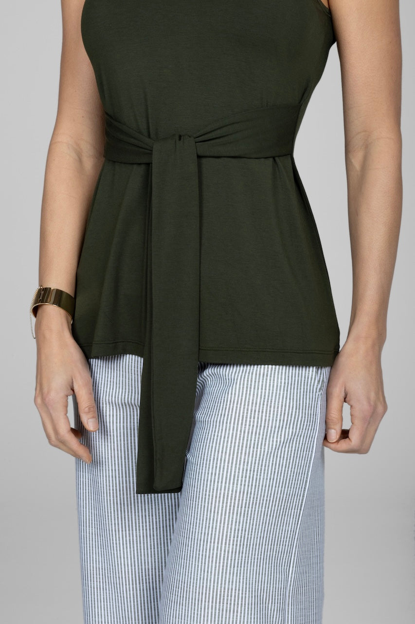 MOCK NECK TUNIC: FOREST NIGHT