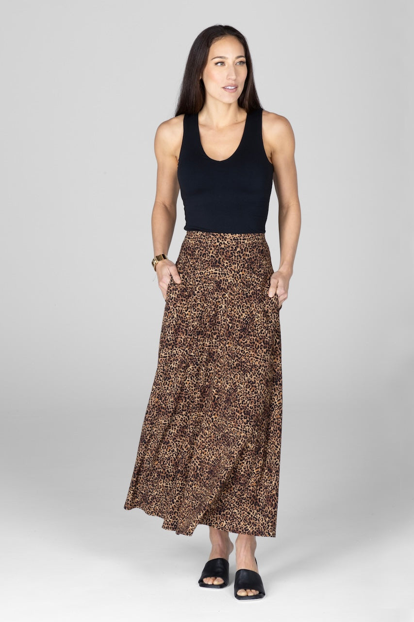 PORTOFINO SKIRT: LEOPARD