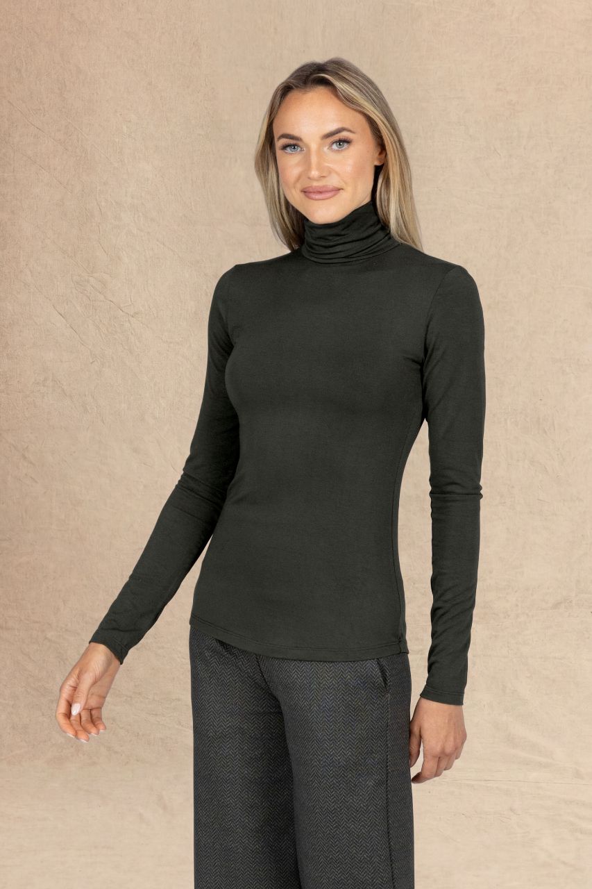 GRACE TURTLENECK: LODEN