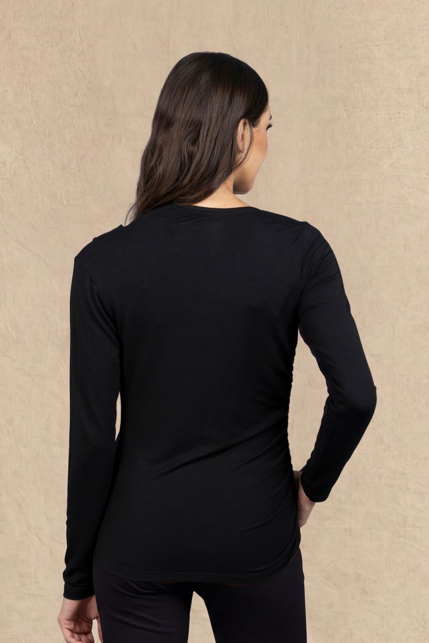 ASYMMETRICAL TOP: BLACK
