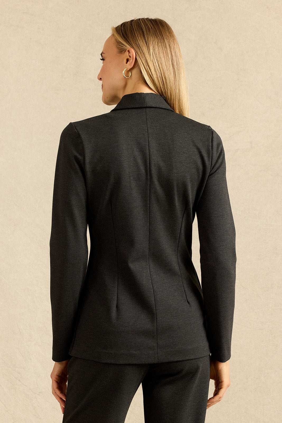 BLAZER: CHARCOAL PONTE