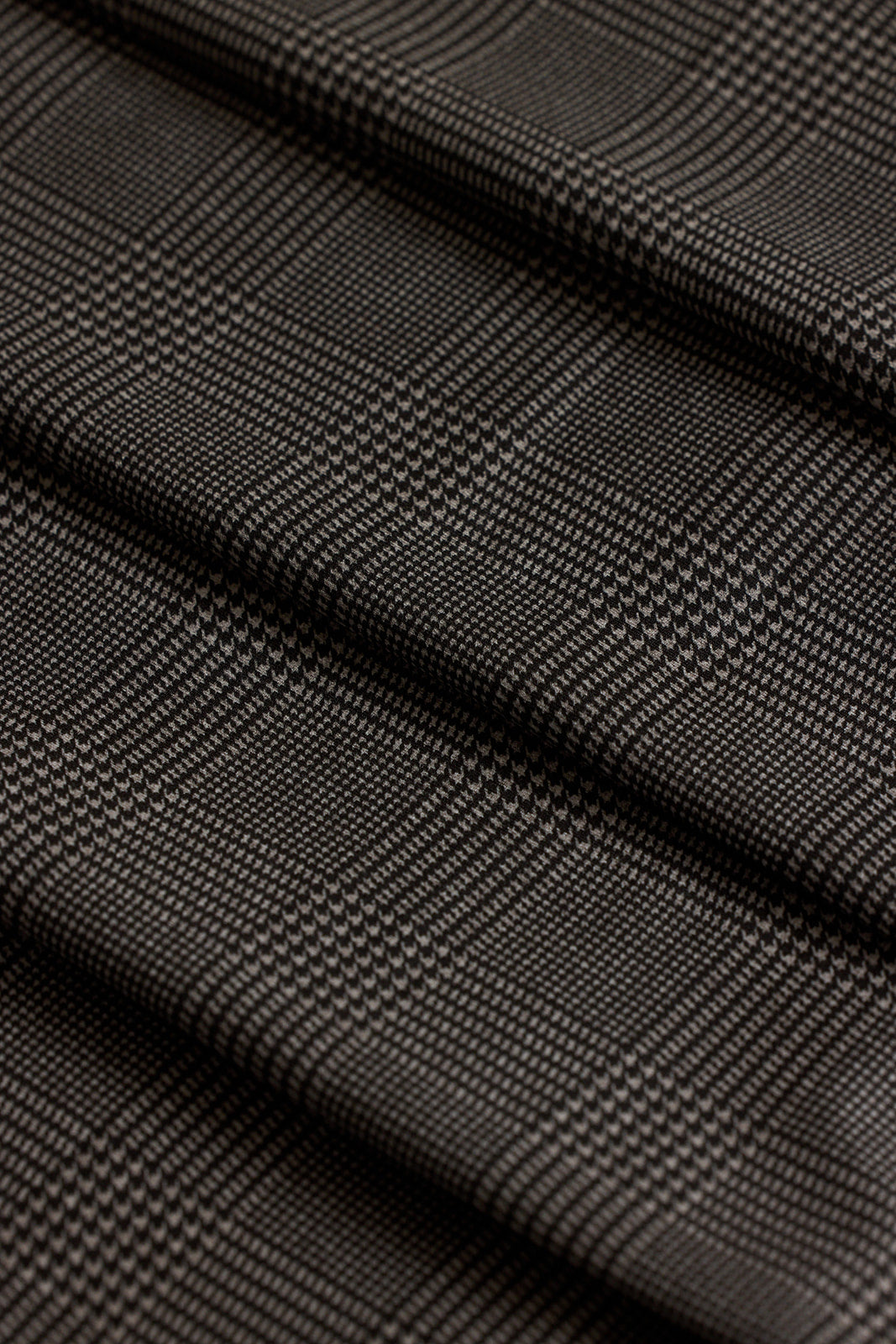 HIGH WAIST WIDE LEG PANT: CHARCOAL GLEN PLAID