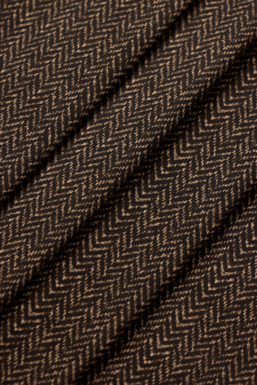 HIGH WAIST WIDE LEG PANT: HERRINGBONE CAMEL