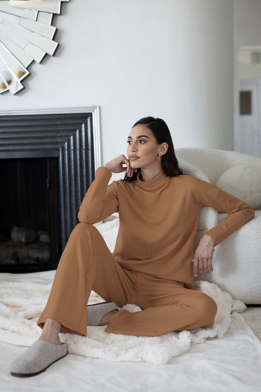 COZY CAMEL OUTFIT SET