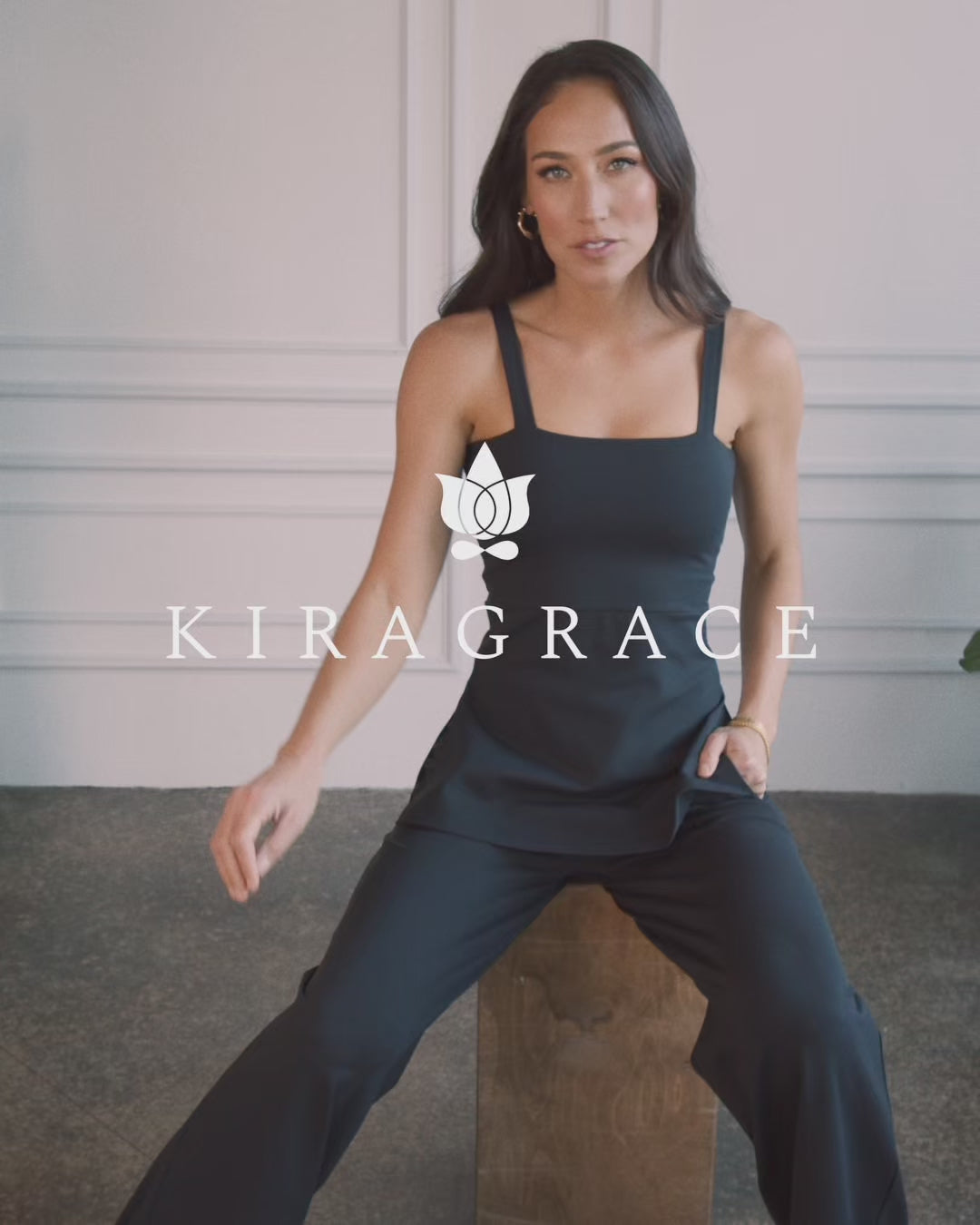 Side Slit Cami - Black | KiraGrace | KIRAGRACE